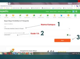 CARA PEMBAYARAN BIAYA KULIAH VIA TOKOPEDIA