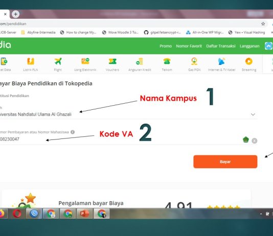 CARA PEMBAYARAN BIAYA KULIAH VIA TOKOPEDIA