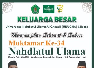 Selamat dan Sukses Mukhtamar NU ke 34