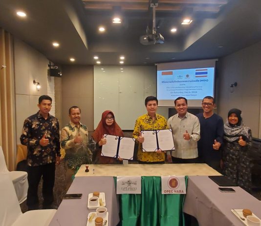 FASILITASI DOSEN DAN MAHASISWA BERKEGIATAN DI LUAR NEGERI,UNUGHA JALIN KERJASAMA DENGAN OPEC -NARA, THAILAND