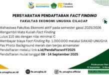 Pendaftaran Fact Finding Fakultas Ekonomi UNUGHA Dibuka