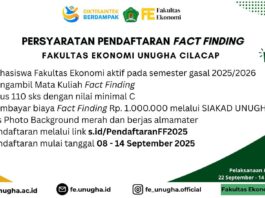 Pendaftaran Fact Finding Fakultas Ekonomi UNUGHA Dibuka
