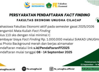Pendaftaran Fact Finding Fakultas Ekonomi UNUGHA Dibuka